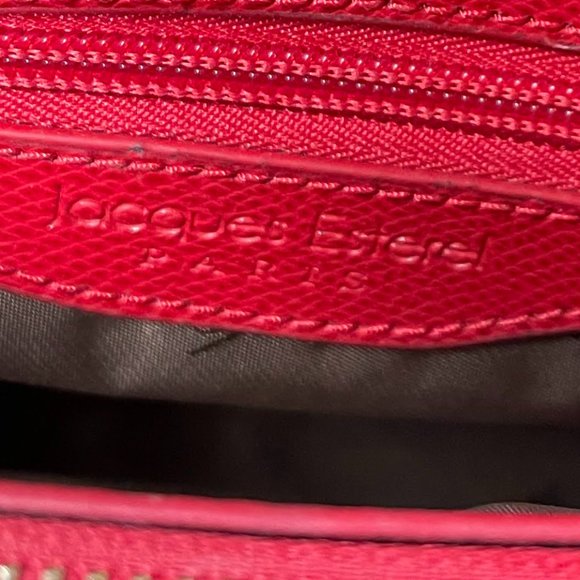 Jacques Esterel Red Handbag with adjustable crossbody/shoulder strap - Picture 10 of 12